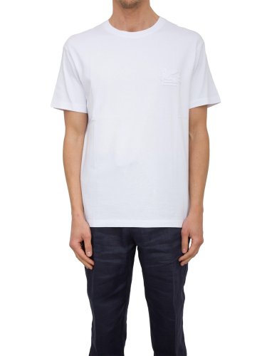 Мужская футболка ETRO T-SHIRT LOGO BIANCO