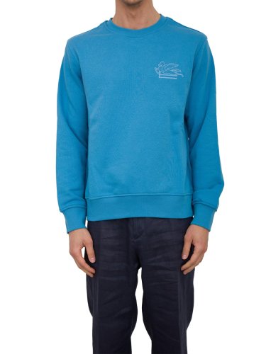 Мужская толстовка ETRO C-NECK SWEATSHIRT AZZURRO