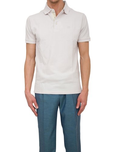 Мужское поло ETRO POLO ROMA PRINTED DETAILS BEIGE