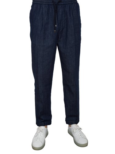 Чоловічі повсякденні брюки JACOB COHEN  PANTALONE LOW CARROT FIT DANIEL BLU DENIM