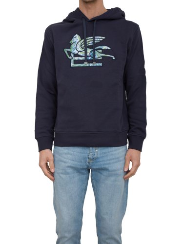 Мужская толстовка ETRO SWEATSHIRT HOODIE BLU
