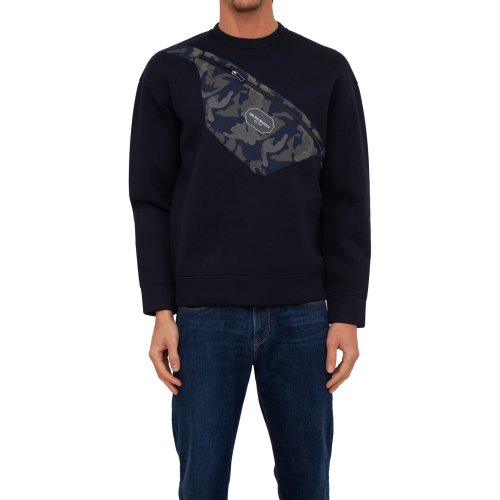 Мужская толстовка EMPORIO ARMANI SWEATSHIRT BLU