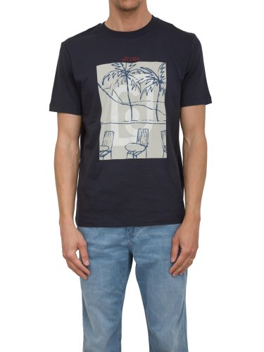 Чоловіча футболка LIU JO T-SHIRT ST P M/C BLU