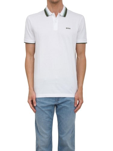 Мужское поло BOSS Polo BIANCO