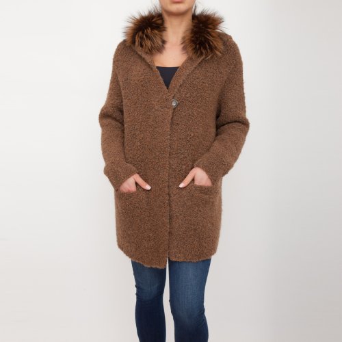 Жіноче пальто FABIANA FILIPPI CAPPOTTO MARRONE