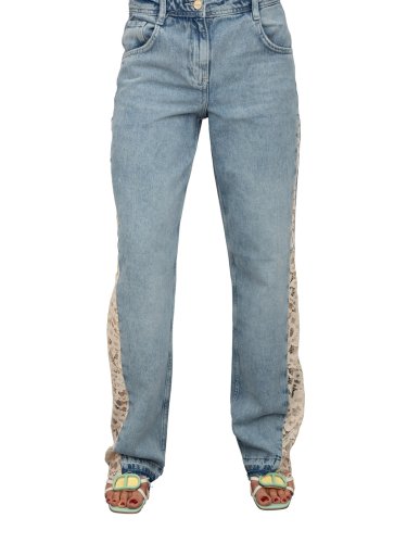 Жіночі джинси BLUGIR PANT.DENIM CON PIZZO BLU DENIM