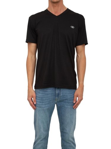 Чоловіча футболка LIU JO T-SHIRT BASICA M/C NERO
