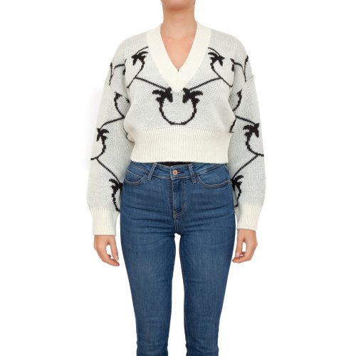 Женский свитер PINKO Maglia tricot BIANCO