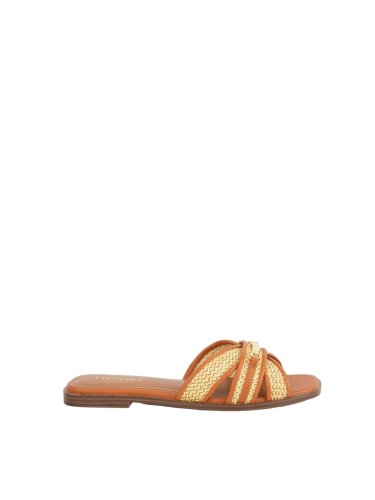 Жіночі сандалі TWIN-SET CIABATTA CUOIO