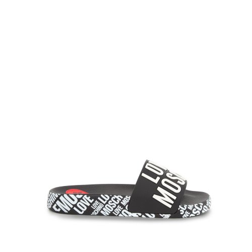 Женские шлепанцы LOVE MOSCHINO SABOTD.POOL25 NERO