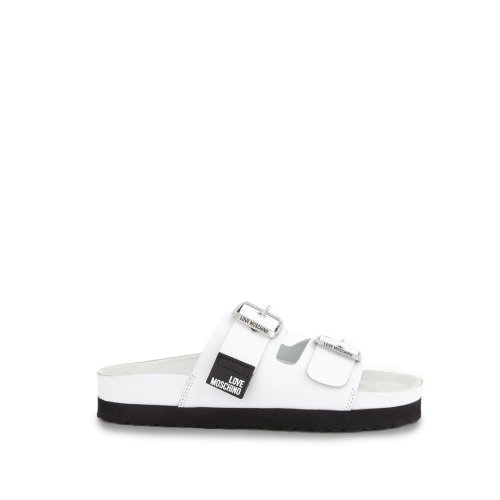 Женские шлепанцы LOVE MOSCHINO SABOTD.BIRKI40 BIANCO