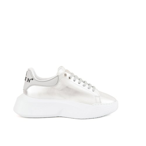 Женские кроссовки PHILIPP PLEIN Laminated Leather Runner ARGENTO