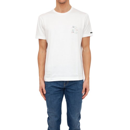 Мужская футболка ETRO T-SHIRT ROMA M/C BIANCO