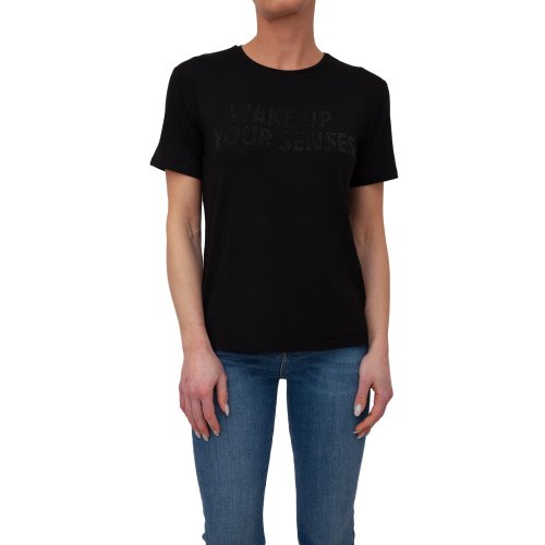 Женская футболка  PATRIZIA PEPE MAGLIA/T-SHIRT NERO