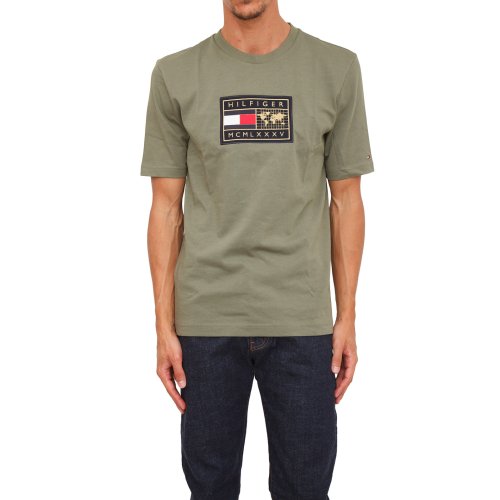 Мужская футболка  TOMMY HILFIGER T-Shirts VERDE