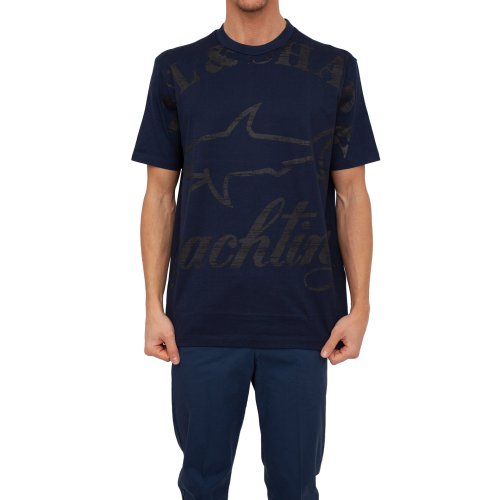 Чоловіча футболка PAUL&SHARK T-SHIRT IN COTONE BLU