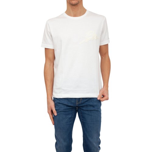 Мужская футболка ETRO T-SHIRT ROMA M/C BIANCO
