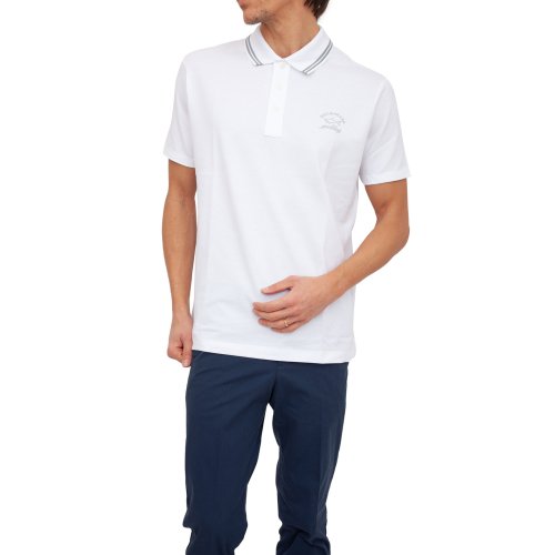 Чоловіче поло PAUL&SHARK POLO IN COTONE BIANCO