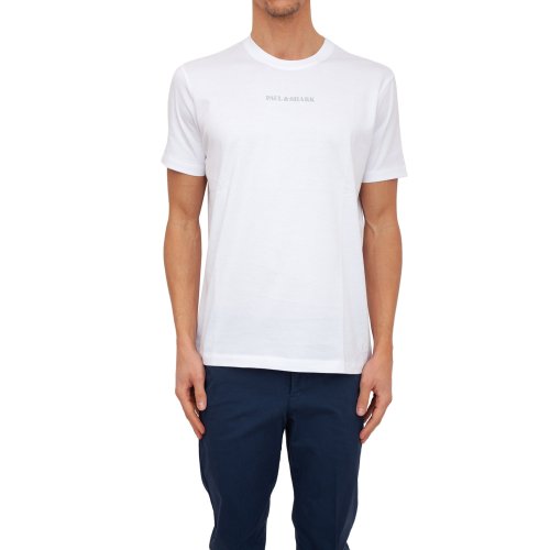 Чоловіча футболка PAUL&SHARK T-SHIRT IN COTONE BIANCO