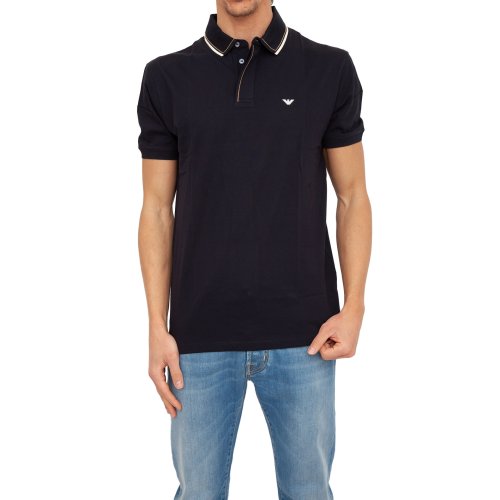 Мужское поло EMPORIO ARMANI POLO SHIRT BLU