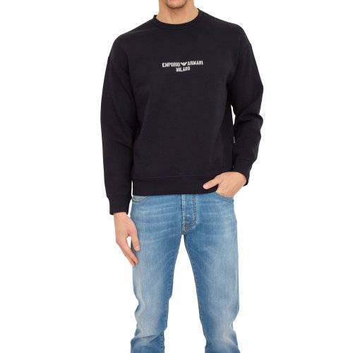 Чоловіча толстовка EMPORIO ARMANI SWEATSHIRT BLU