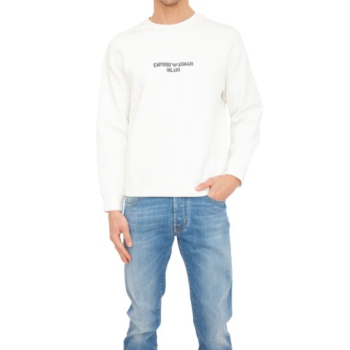 Мужская толстовка EMPORIO ARMANI SWEATSHIRT BIANCO