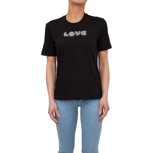 Женская футболка LOVE MOSCHINO MAGLIETTA NERO