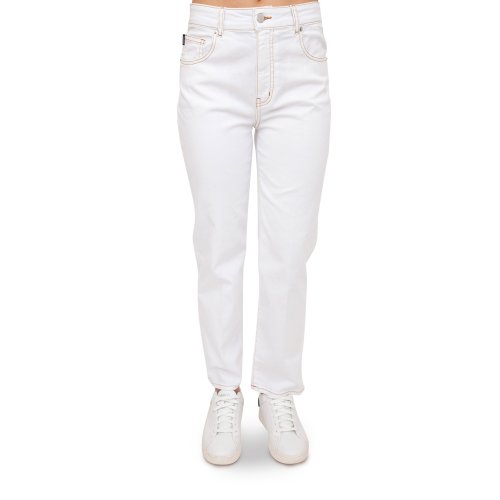 Женские джинсы LOVE MOSCHINO PANTALONE 5 TASCHE BIANCO