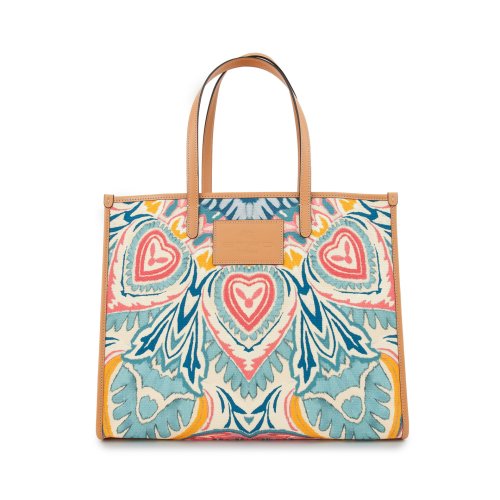 Жіноча сумка з ручками ETRO SHOPPING GLOBETROTTER STAMPA MANDALA 42,5X35X17 FANTASIA