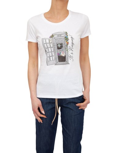 Жіноча футболка LIU JO T-SHIRT MODA M/C BIANCO