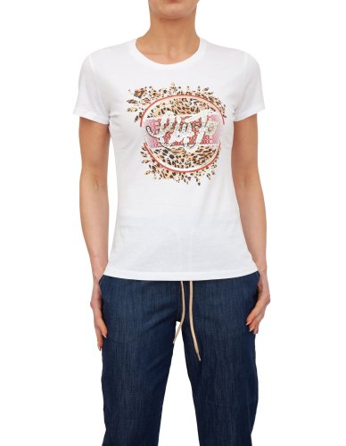 Женская футболка LIU JOECS T-SHIRT MODA M/C BIANCO