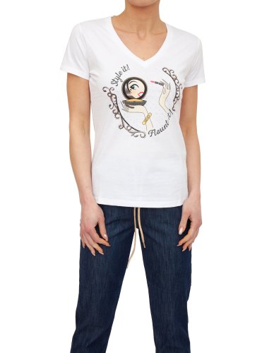 Жіноча футболка LIU JO ECS T-SHIRT MODA M/C BIANCO