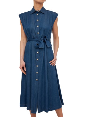 Женское платье LIU JO ABITO LUNGO DENIM BLU DENIM