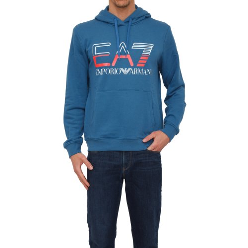 Мужская толстовка EA7 EMPORIO ARMANI SWEATSHIRT BLU