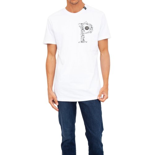 Чоловіча футболка PHILIPP PLEIN T-SHIRT BIANCO