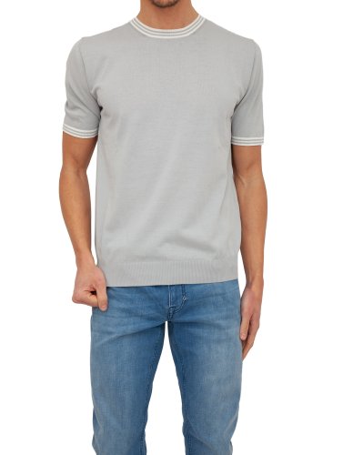 Чоловіча футболка  ELEVENTY ROUND NECK SWEATER BLU