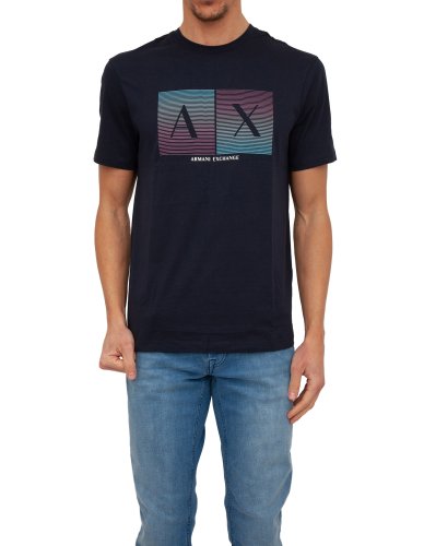 Чоловіча футболка  ARMANI EXCHANGE T-SHIRT BLU