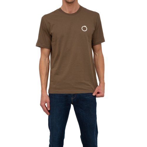 Чоловіча футболка TRUSSARDI T-SHIRT SMALL GREYHOUND PRINT COTTON JERSEY 30/1 VERDE