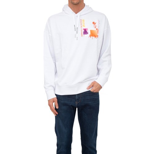 Мужская толстовка ARMANI EXCHANGE SWEATSHIRT BIANCO