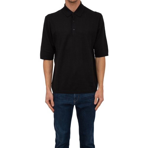 Чоловіче поло PAOLO PECORA Maglia A Polo NERO