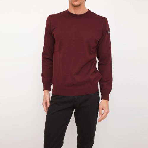 Мужской свитер PAUL&SHARK GIROCOLLO BASE LANA BORDEAUX