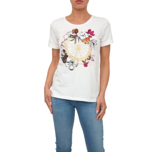 Жіноча футболка LIU JO ECS T-SHIRT M/C BIANCO