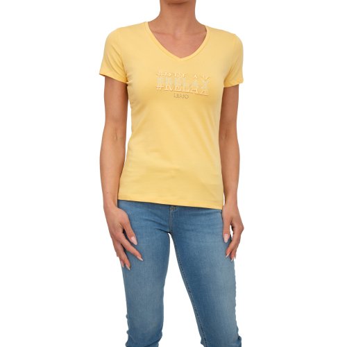 Жіноча футболка LIU JO T-SHIRT M/C GIALLO