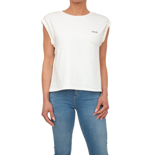 Жіноча футболка LIU JO T-SHIRT M/C BIANCO