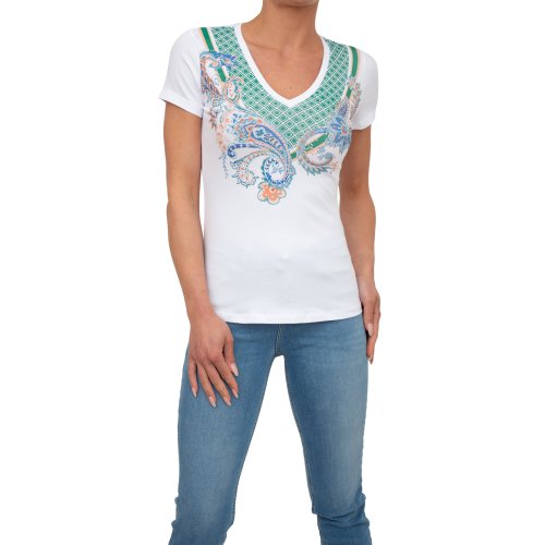Женская футболка LIU JO T-SHIRT MODA M/C BIANCO