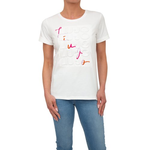 Жіноча футболка LIU JO ECS T-SHIRT M/C BIANCO