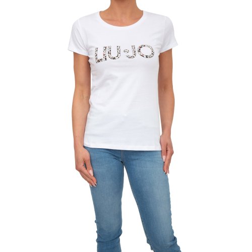 Жіноча футболка LIU JO T-SHIRT ST P M/C BIANCO