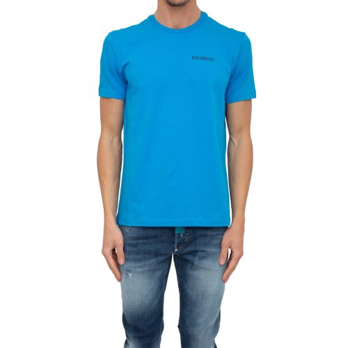 Чоловіча футболка BIKKEMBERGS MAGLIETTA AZZURRO