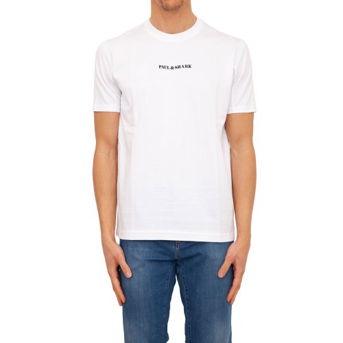 Чоловіча футболка PAUL&SHARK T-SHIRT BASE COTONE BIANCO