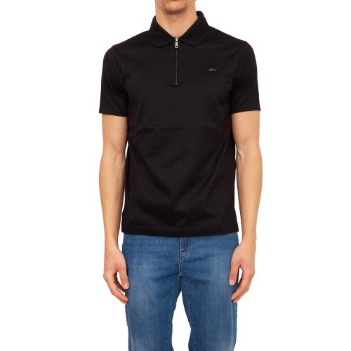 Чоловіче поло PAUL&SHARK POLO BASE COTONE NERO